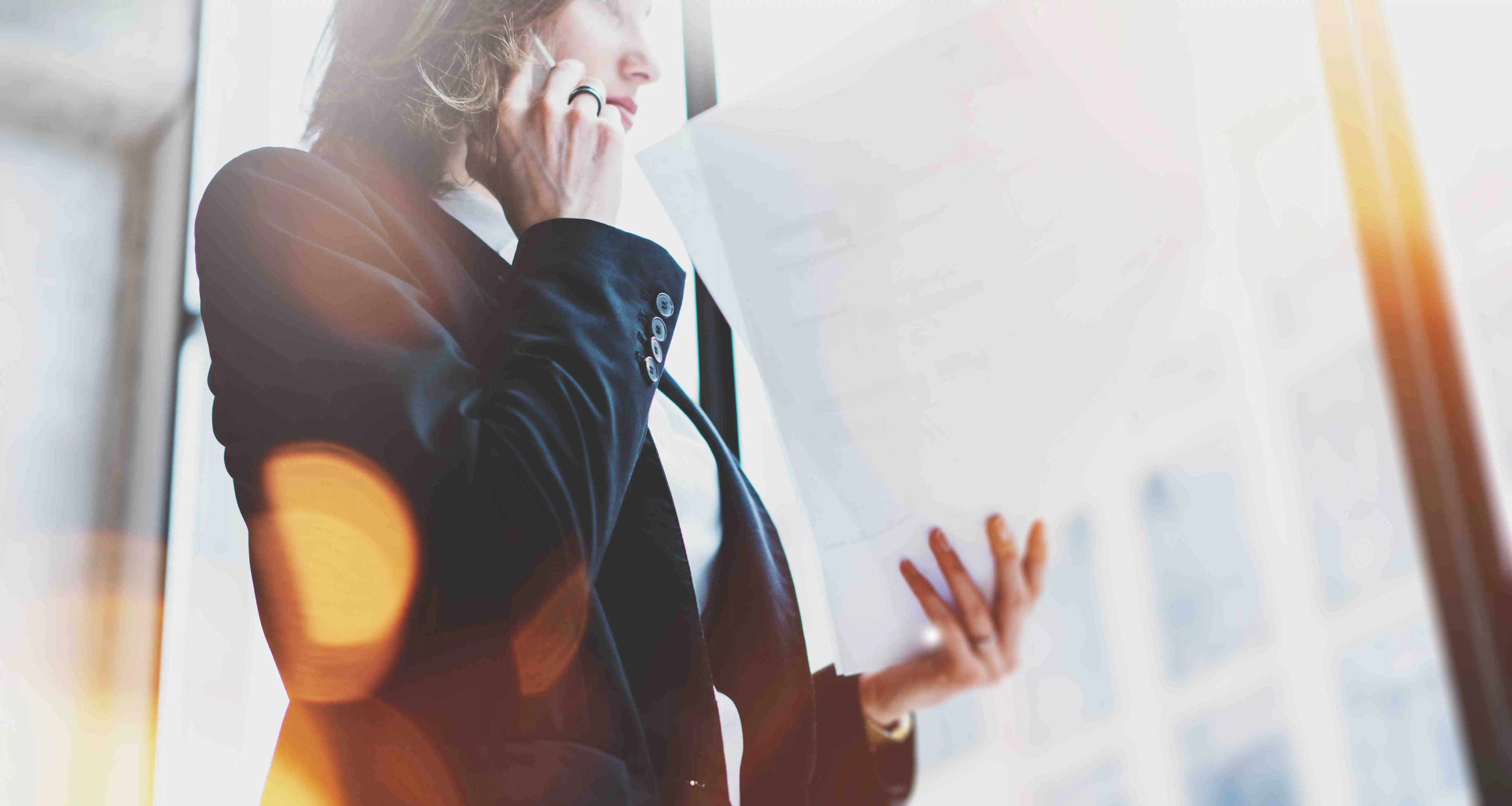 employee making calls 